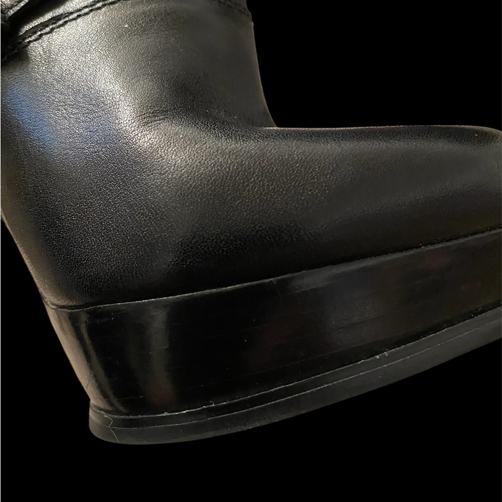 Michael Kors Black Studded Heeled Boots - Picture 9 of 9